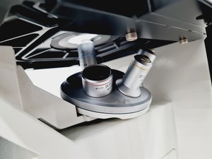 Thumbnail image of Leica DMIRB Inverted Microscope w/ 4 x Objectives 4x/10x/40x C Plan Lab