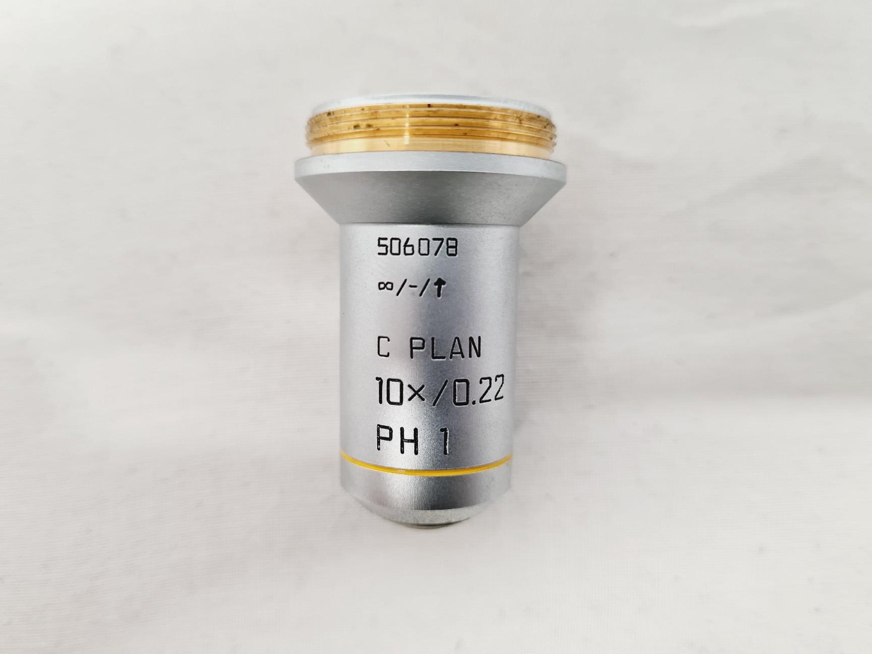 Image of Leica DMIRB Inverted Microscope w/ 4 x Objectives 4x/10x/40x C Plan Lab