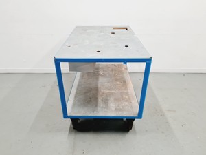 Thumbnail image of Large Metal Table on Wheels 