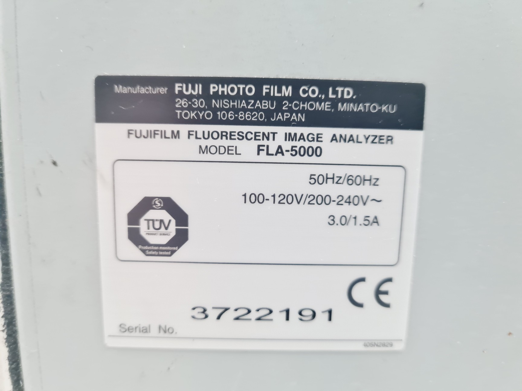 Image of Fujifilm FLA-5000 Fluorescent Image Analyzer Lab