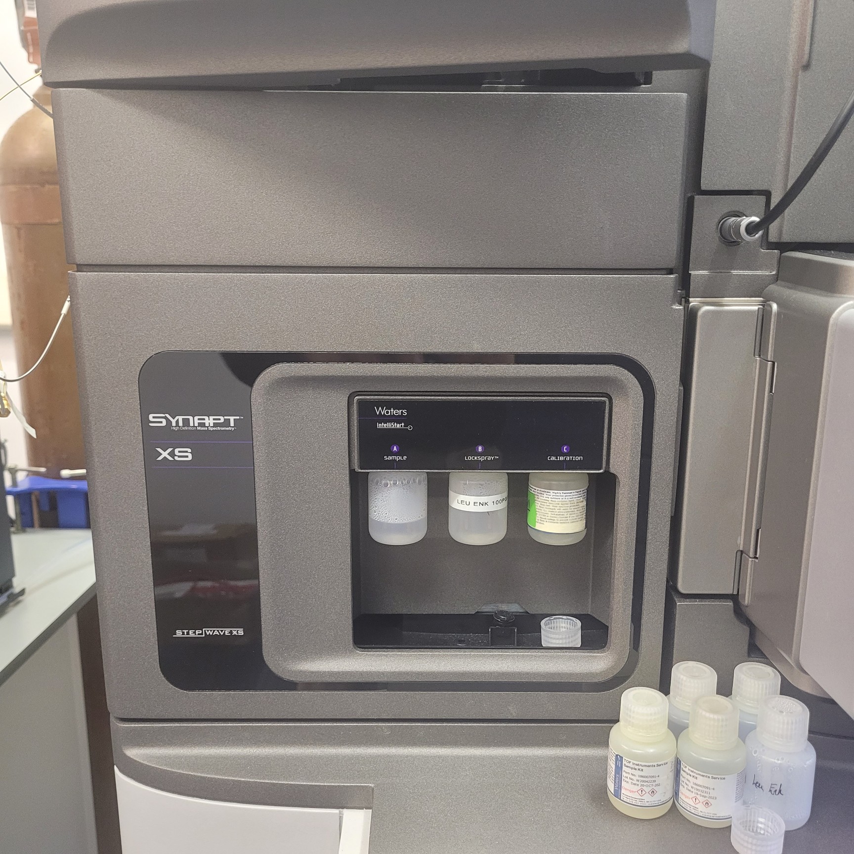 Image of Waters Synapt XS QTOF Mass Spectrometer with StepWave & ZSpray ESI Source
