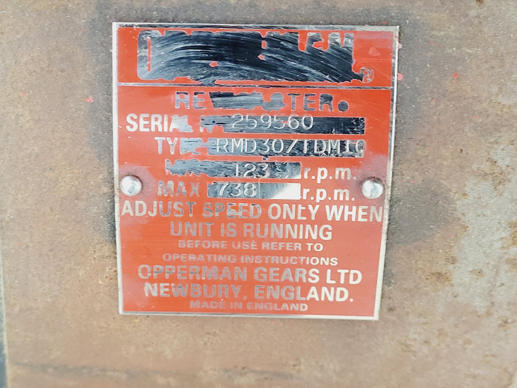 Image of Opperman Revmaster RMD 307TDM10 Positive Displacement Pump 