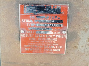 Thumbnail image of Opperman Revmaster RMD 307TDM10 Positive Displacement Pump 