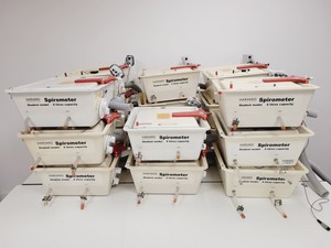 Thumbnail image of Job Lot of 17 x Harvard Apparatus Student Spirometers W/ Amps