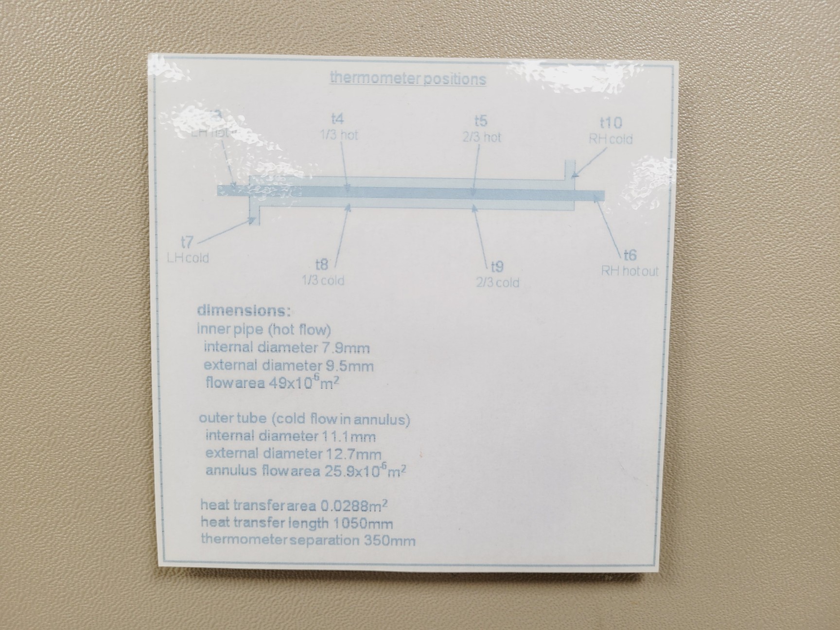 Image of P.A.Hilton LTD Heat Exchanger Service Unit W/ Tube Heat Exchanger