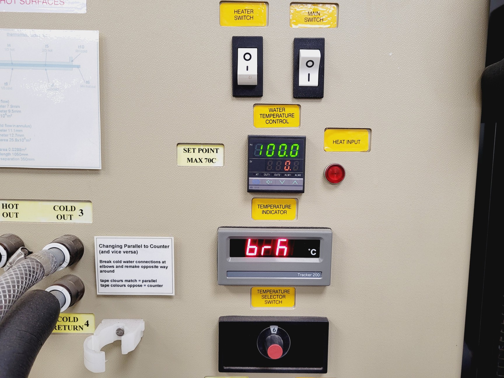 Image of P.A.Hilton LTD Heat Exchanger Service Unit W/ Tube Heat Exchanger