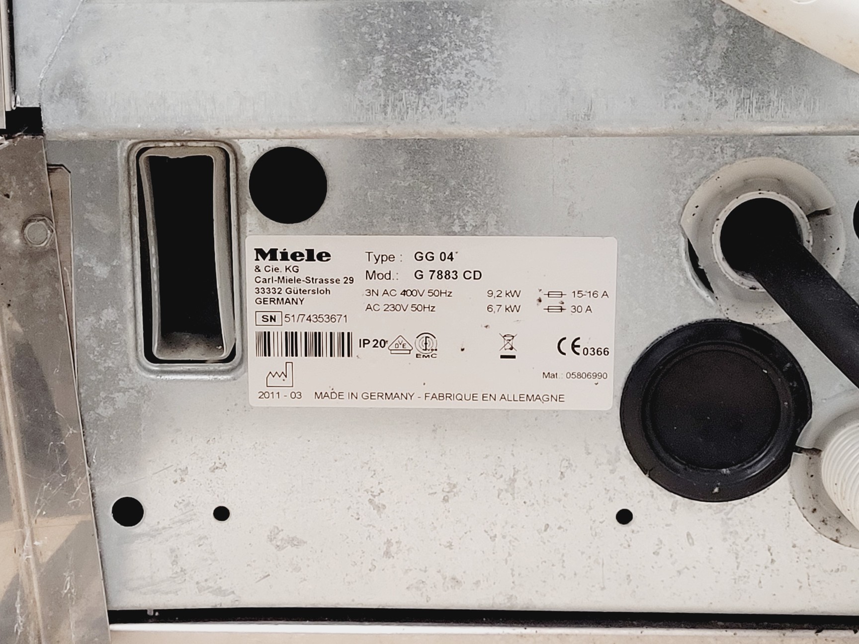 Image of Miele Professional G 7883 CD Dish Washer