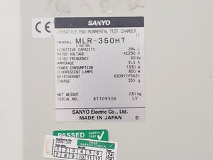 Thumbnail image of Sanyo MLR-350HT Enviromental Test Chamber