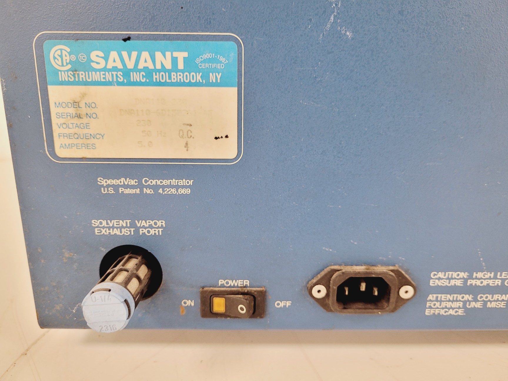 Image of SAVANT DNA Speed Vac DNA110-230 Concentrator Centrifuge