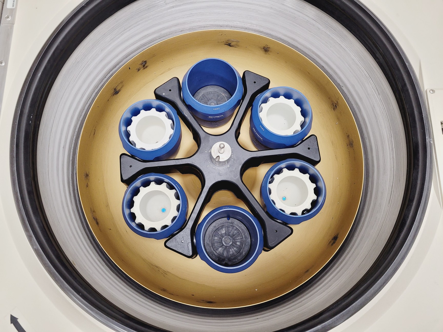 Image of Beckman Coulter J6-HC Floor Standing Centrifuge w/ JS-4.2 Rotor & 6 x Bucket Lab