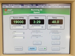 Thumbnail image of Beckman Coulter L-100 XP Optima Ultracentrifuge w/ Type 19 & SW 32 Ti Rotor Lab