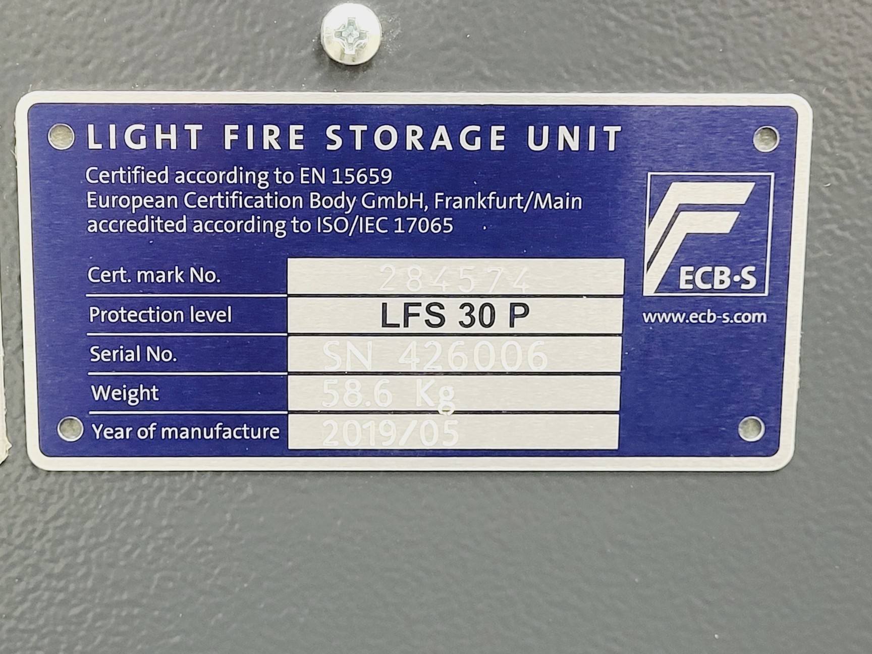 Image of Chubbsafes S2 30P Homesafe Size 70 Safe