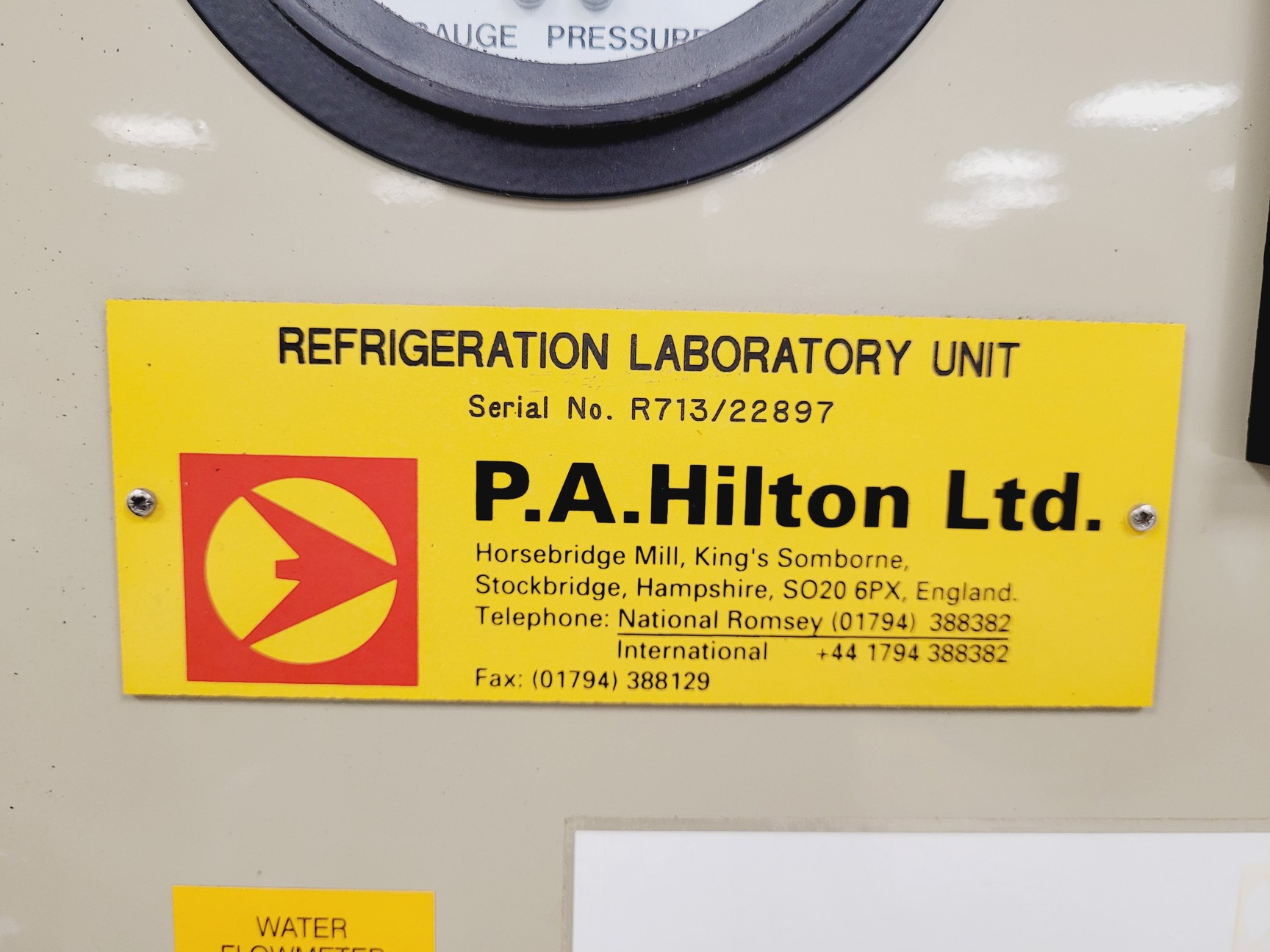 Image of P.A.Hilton LTD Refrigeration laboratory Unit 