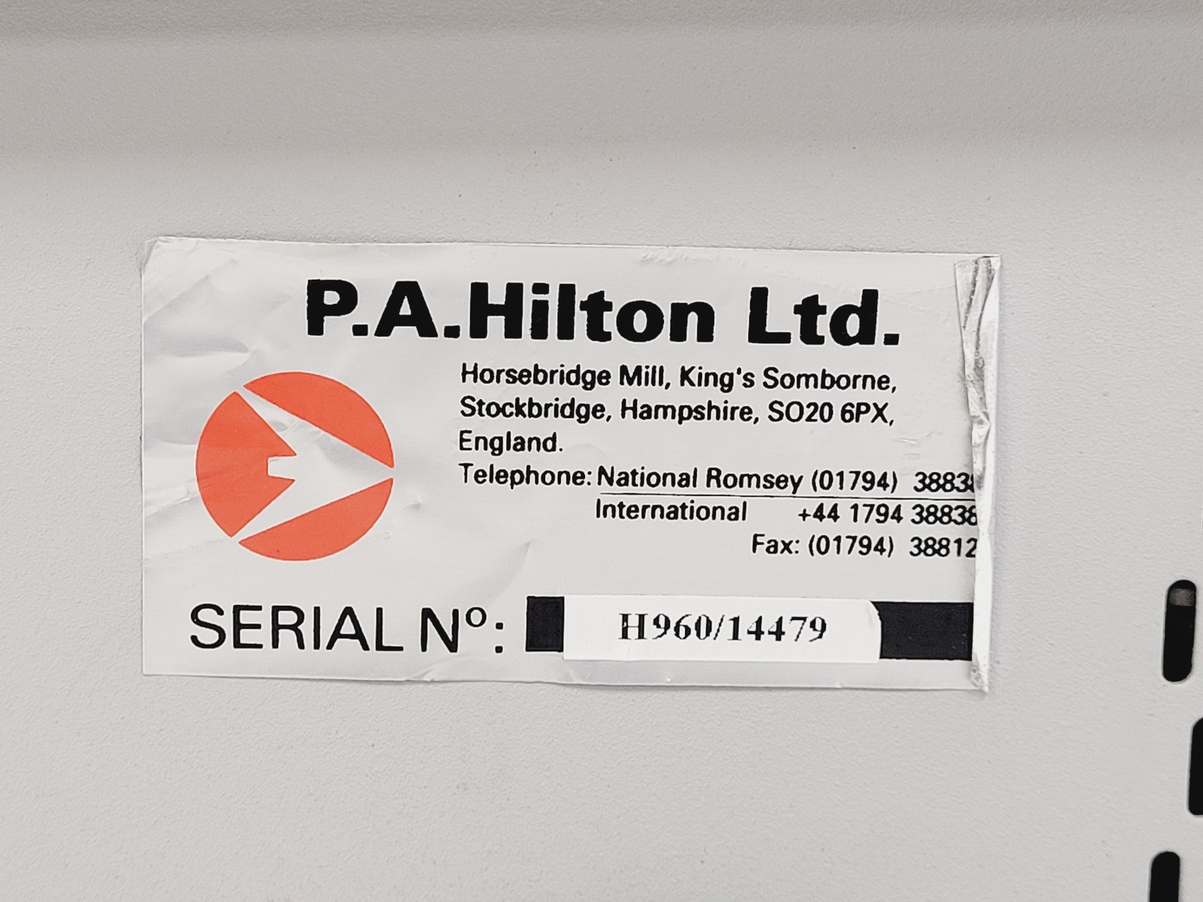 Image of P.A.Hilton LTD Thermal Radiation Unit