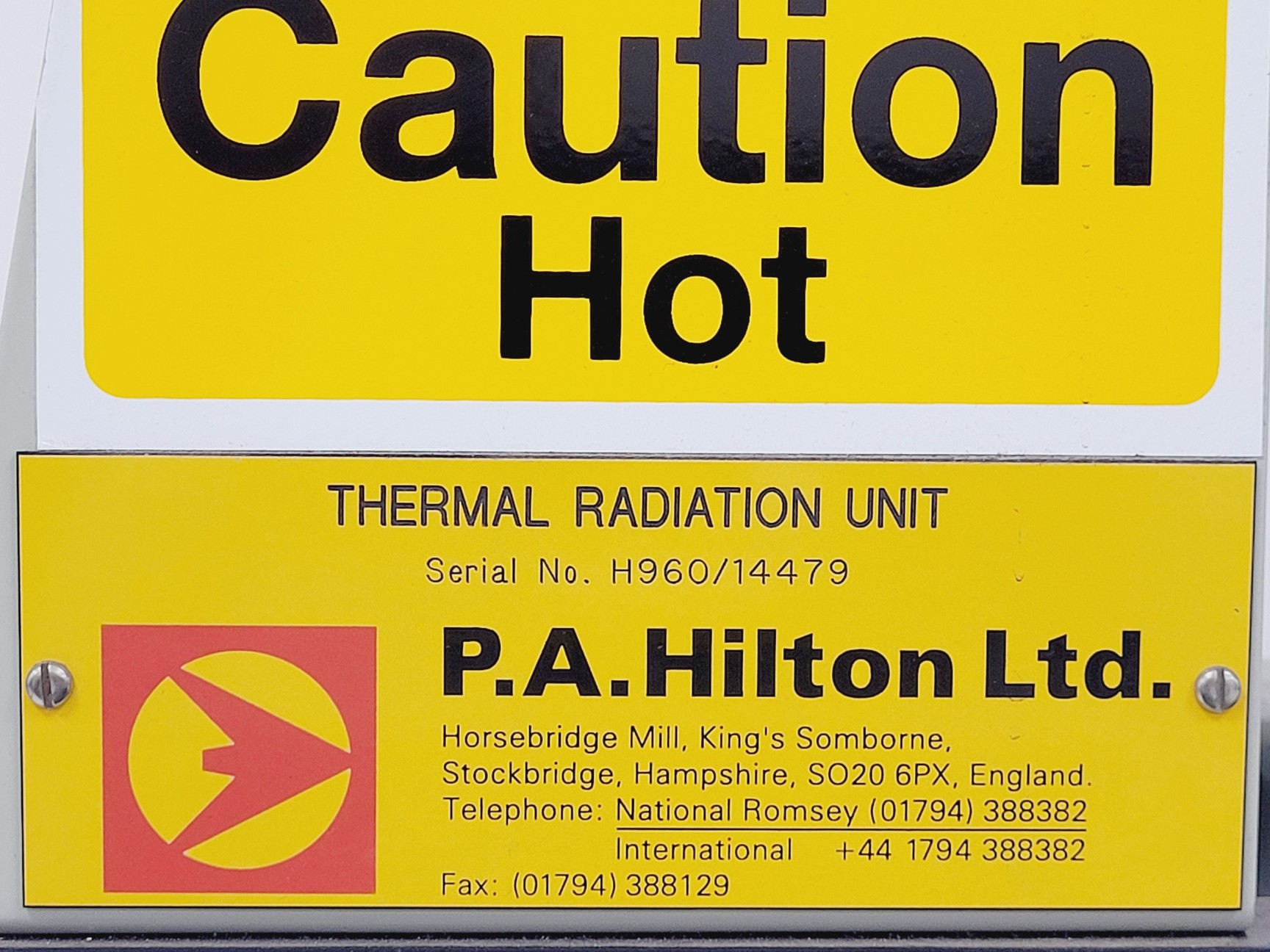Image of P.A.Hilton LTD Thermal Radiation Unit