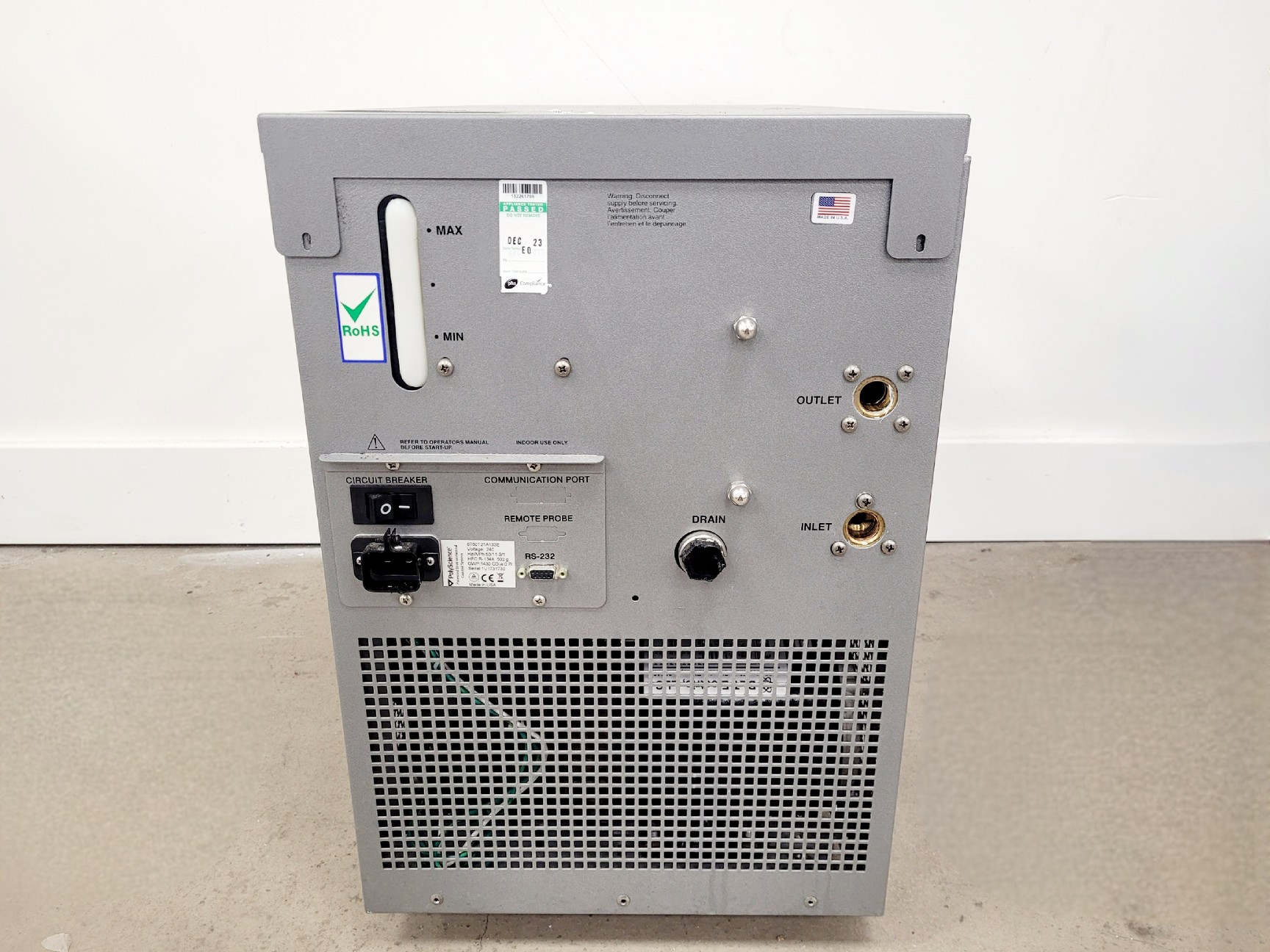 Image of DVS Sciences Helios Mass Cytometer with PolyScience Chiller, PC & Software