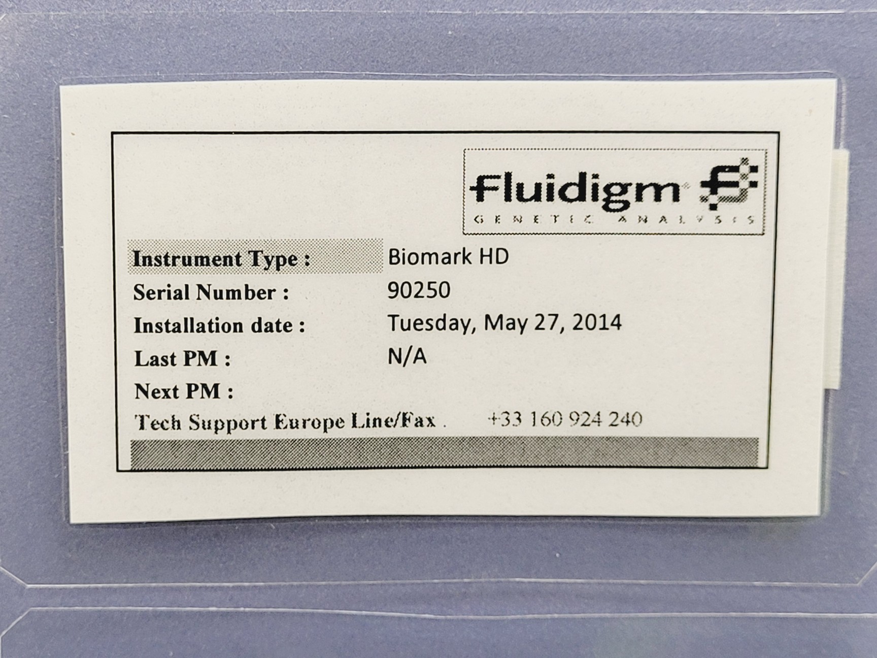 Image of Fluidigm BioMark HD System