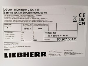 Thumbnail image of Liebherr LGUex 1500 Lab Freezer