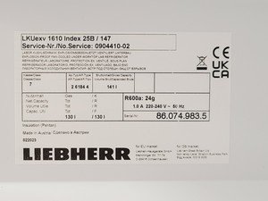 Thumbnail image of Liebherr LKUexv 1610 Lab Fridge