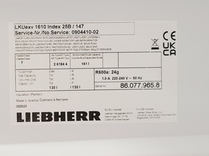 Thumbnail image of Liebherr LKUexv 1610 Lab Fridge
