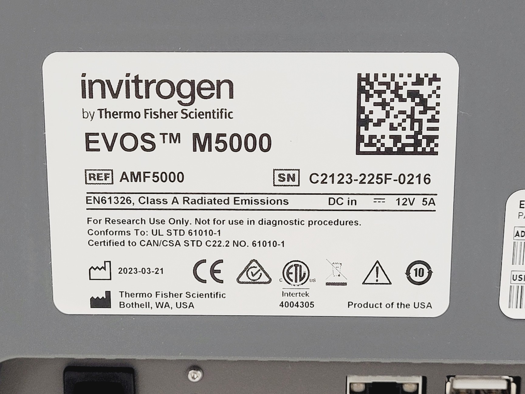 Image of Thermo Fisher Scientific invitrogen EVOS M5000 Microscope