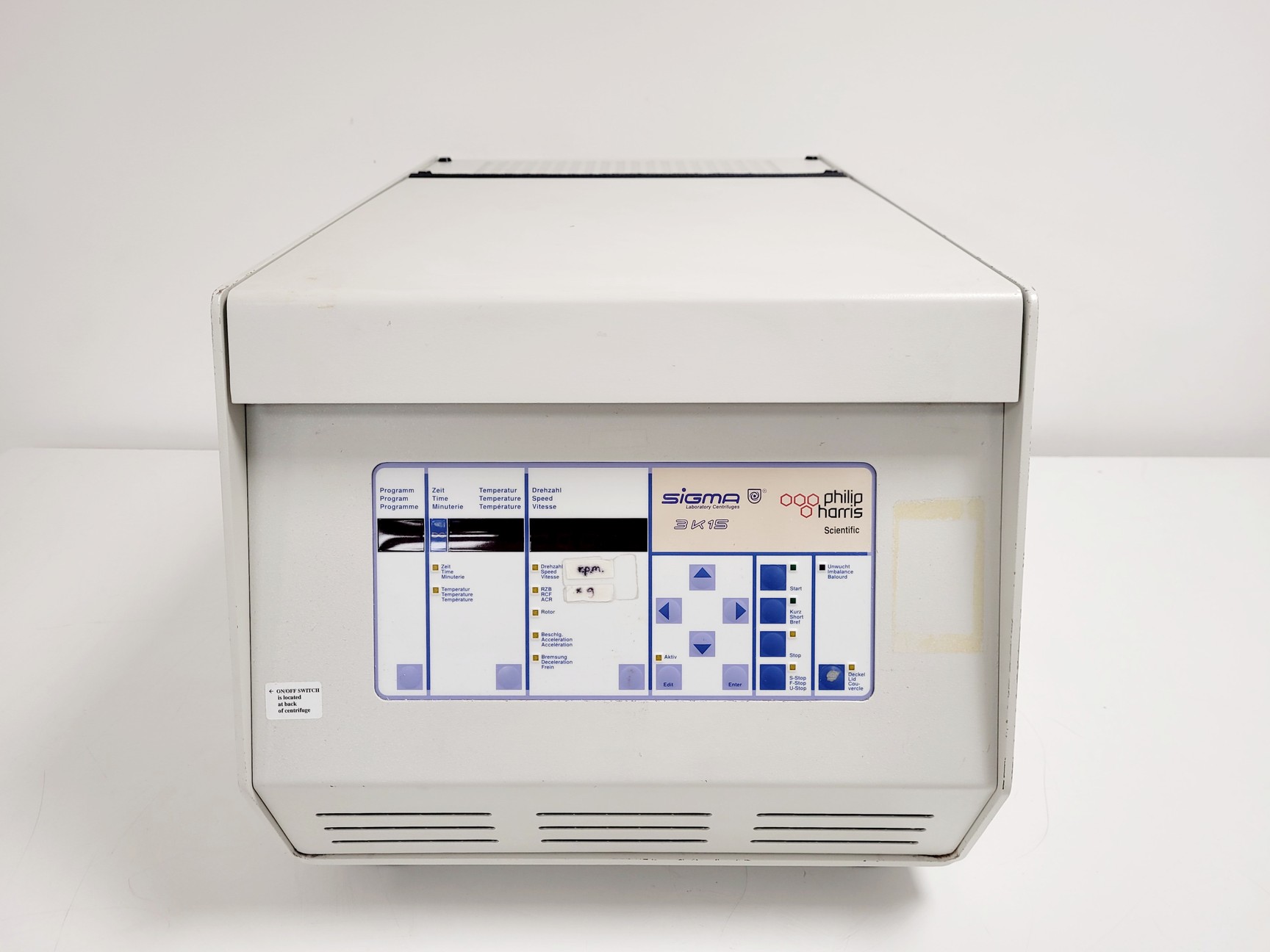 Image of Sigma 3K15 Benchtop Centrifuge
