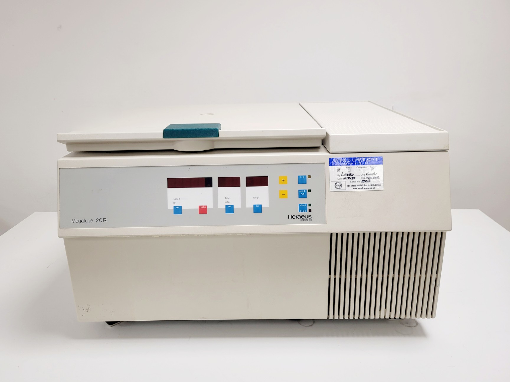 Image of Heraeus Instruments Megafuge 2.0R Benchtop Centrifuge