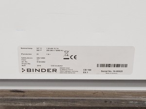 Thumbnail image of Binder CB 160 CO2 Floorstanding Incubator Lab