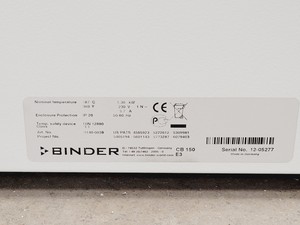 Thumbnail image of Binder CB 150 Floorstanding Incubator