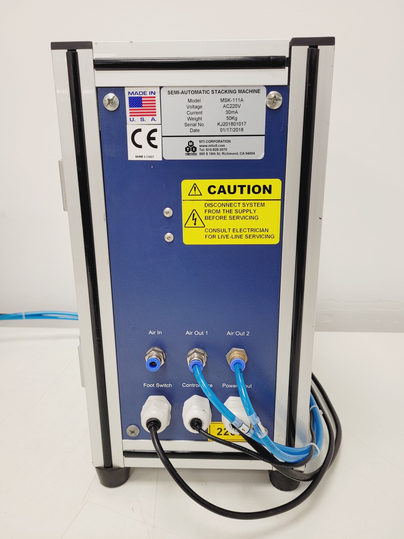 Image of MTI Corporation MSK-111A Semi-Automatic Lithium Battery Stacking Machine Lab