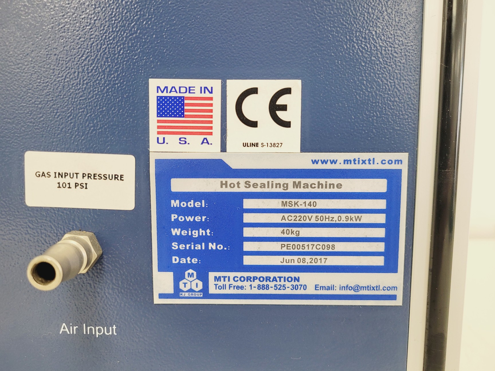 Image of MTI Corporation Hot Sealing Machine Spares/Repair 