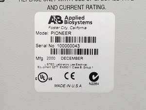 Thumbnail image of Applied Biosystems PerSeptive Biosystems Pioneer Peptide Synthesis System Lab