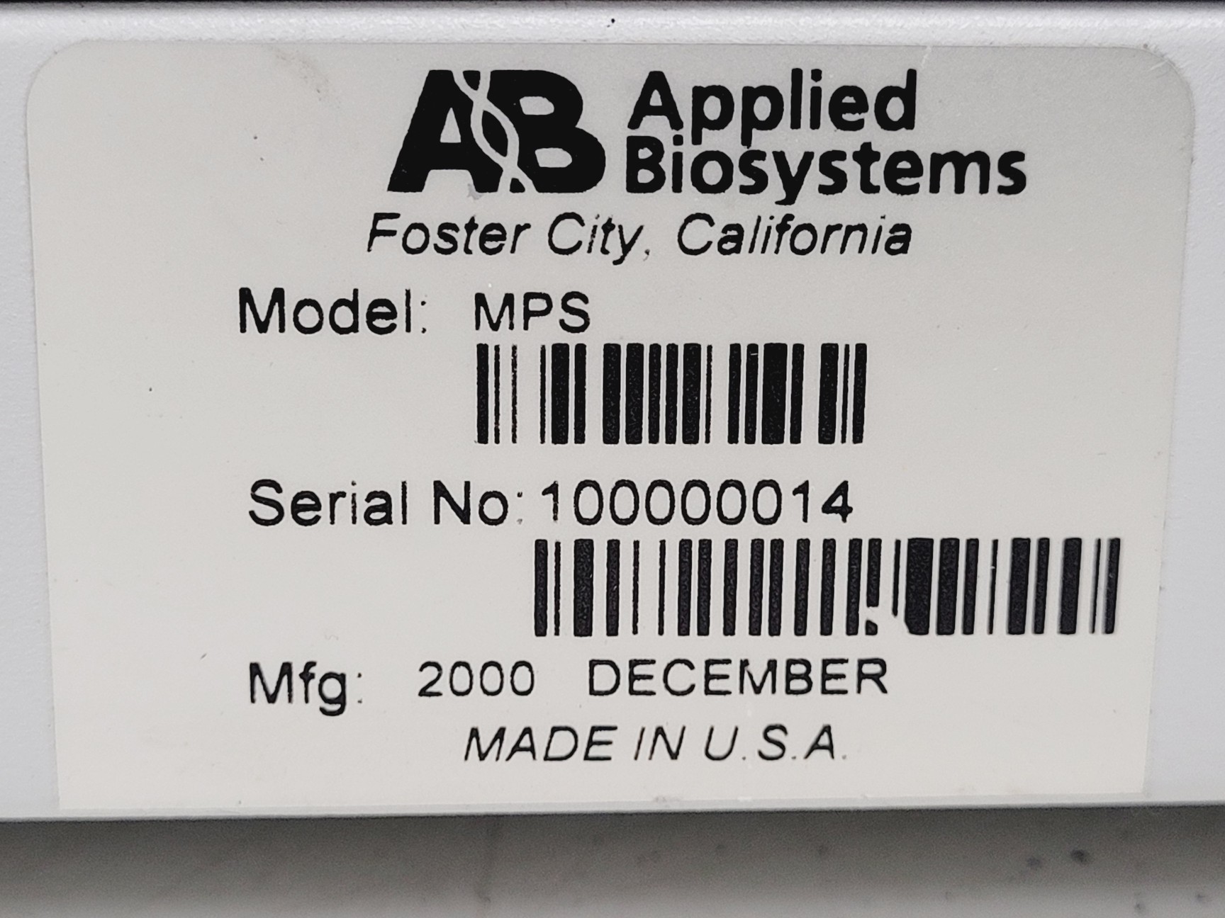 Image of Applied Biosystems PerSeptive Biosystems Pioneer Peptide Synthesis System Lab