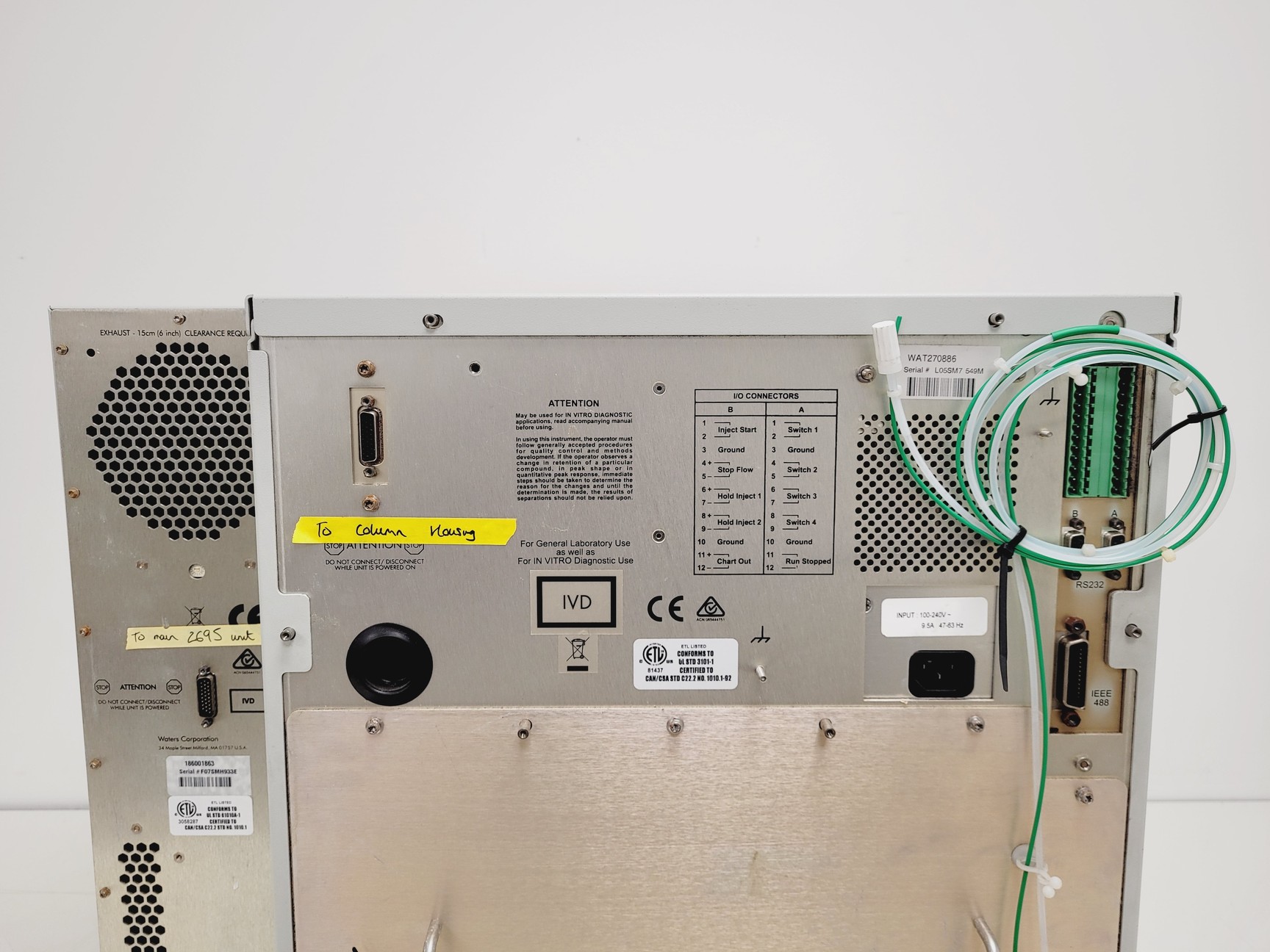 Image of Waters Alliance HPLC System, 2695, 1515, Column Heater, Temperature Control Mod 