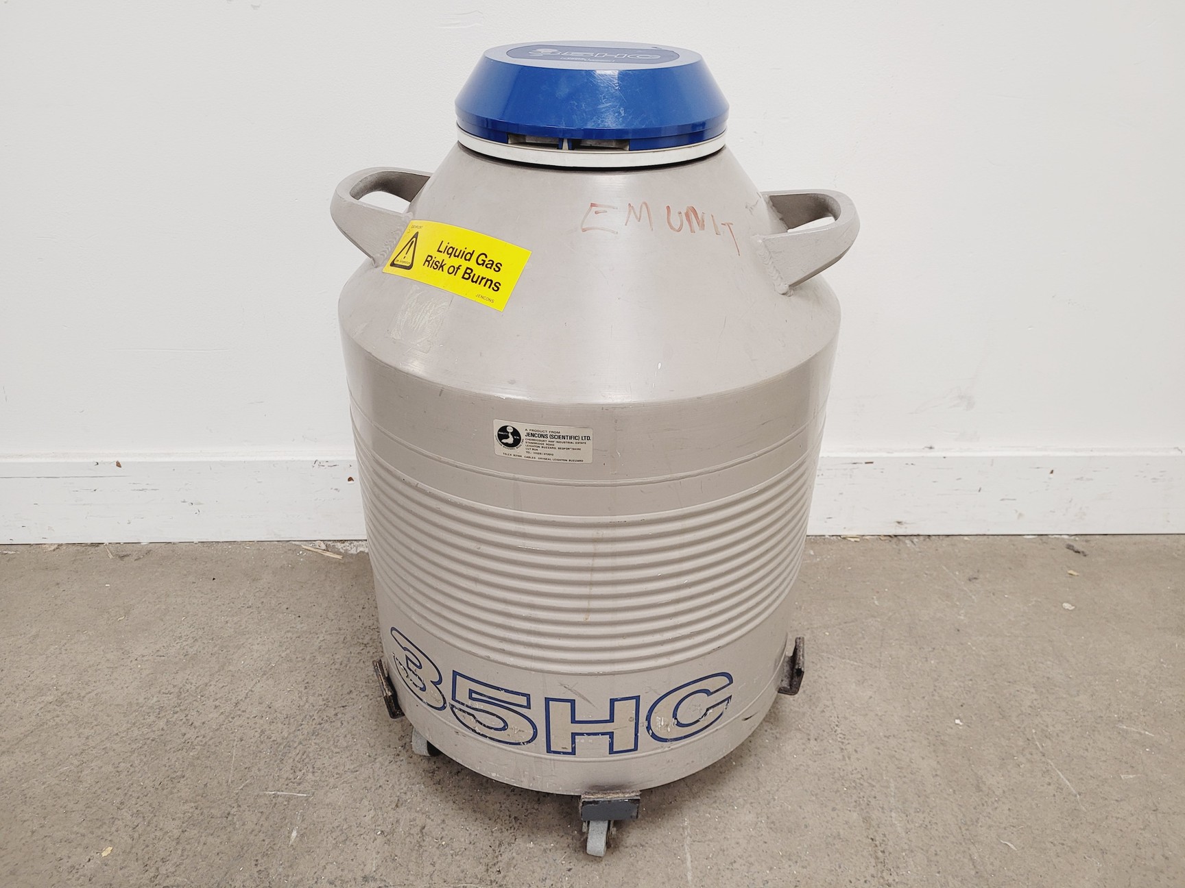 Image of Union Carbide Cryogenic Equipment 35HC Liquid Nitrogen Dewar