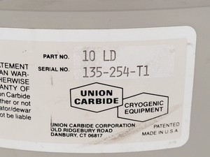 Thumbnail image of Union Carbide Cryogenic Equipment - 10LD tank 30x30x55 cm