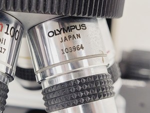 Thumbnail image of Olympus BH-2 Microscope w/ 6 x Objectives 4/10/20/40/100/FL2 DPlan SPlan