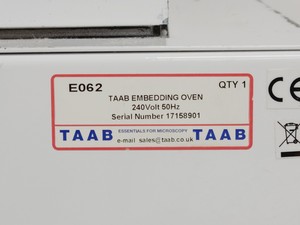 Thumbnail image of TAAB MKIII E062 Embedding Oven