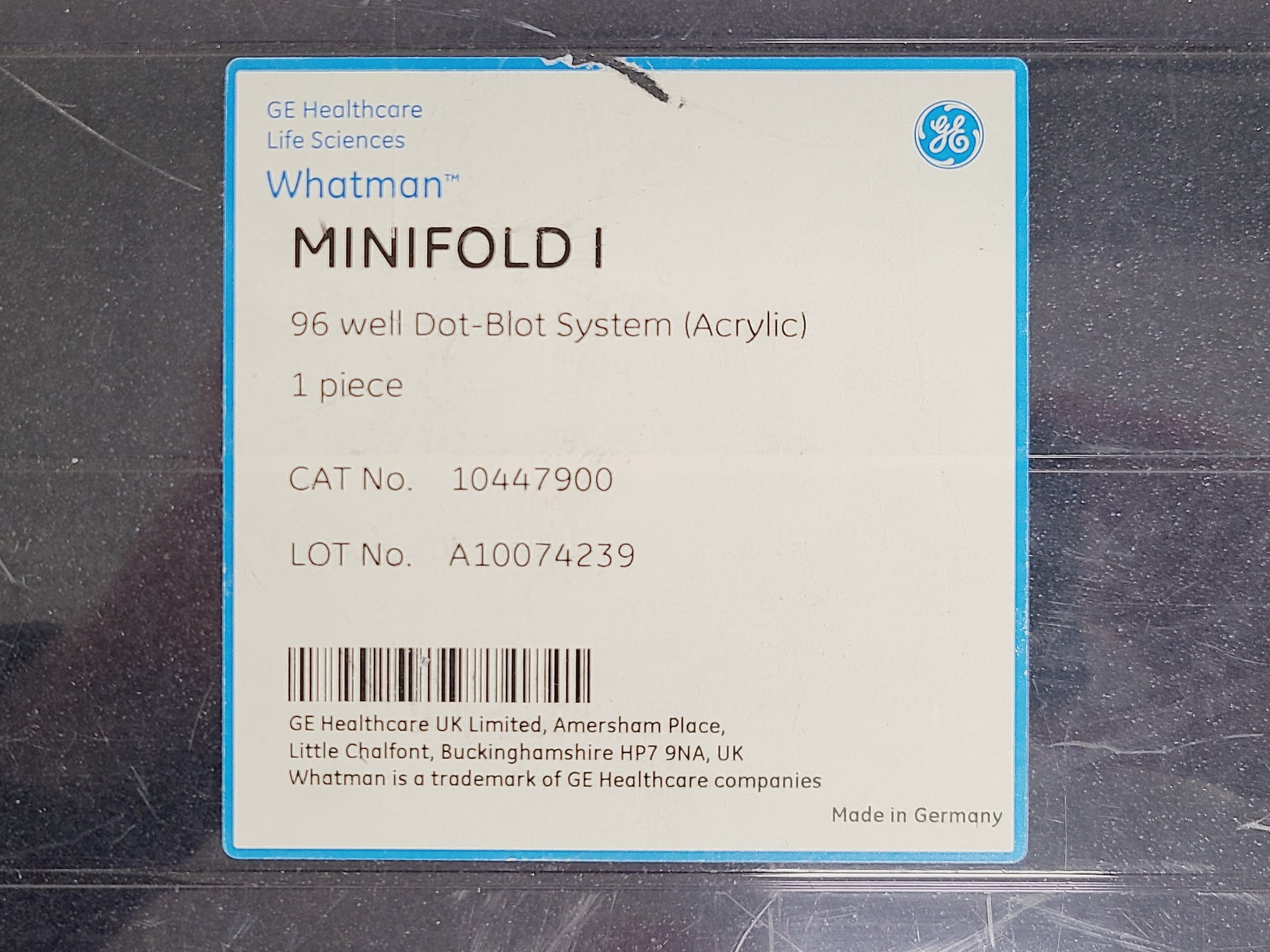 Image of GE Healthcare Life Sciences Whatman Minifold I Dot-Blot System