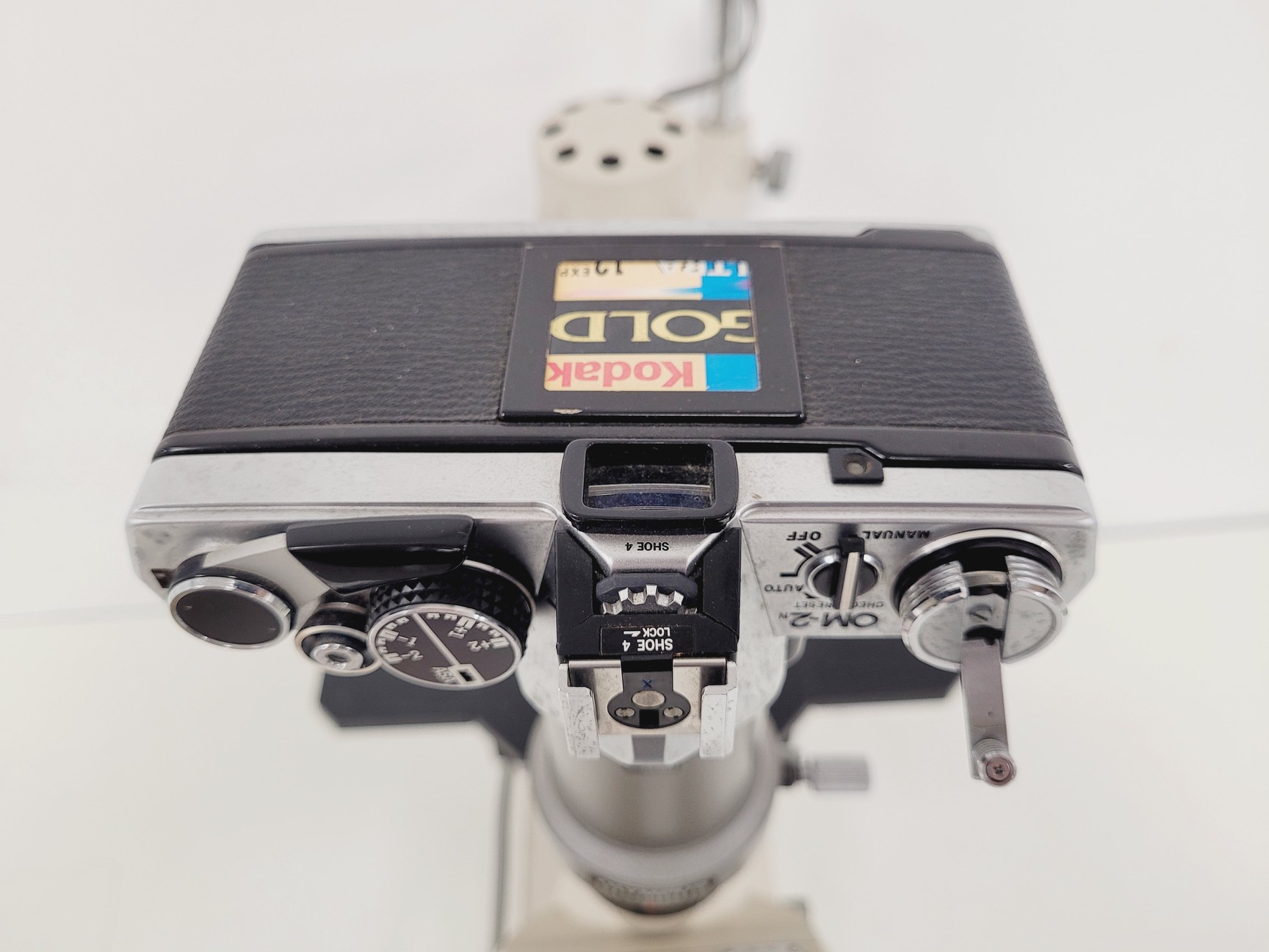 Image of Olympus CK Inverted Microscope w/ Olympus OM 2 Camera & Mount 