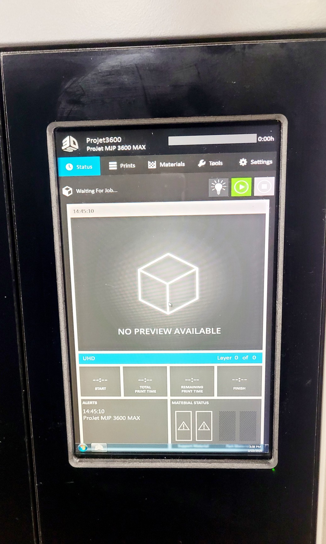 Image of ProJet MJP 3600 3D Printer