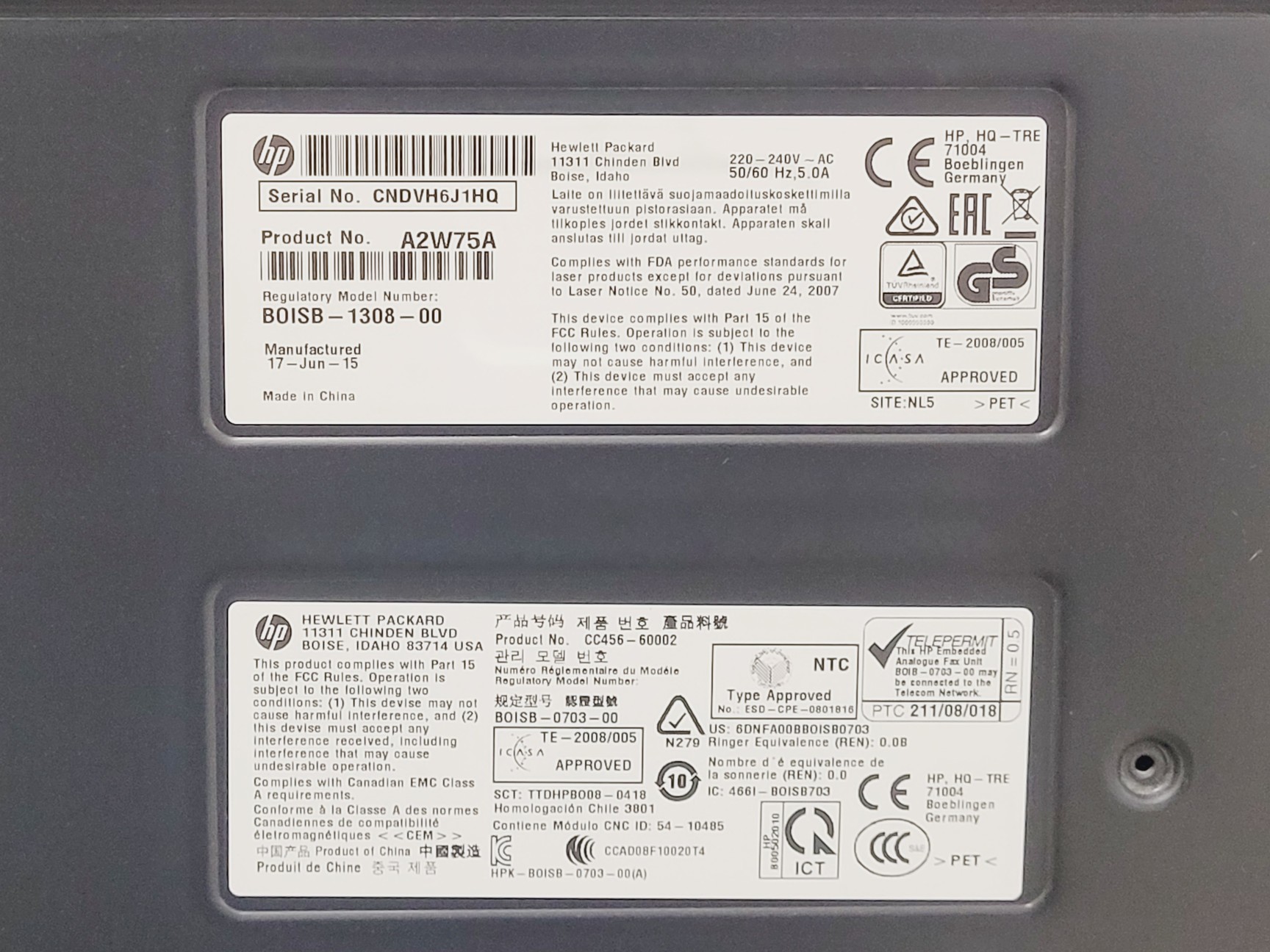 Image of HP Colour Laser Jet Flow MFP M880 Series Printer