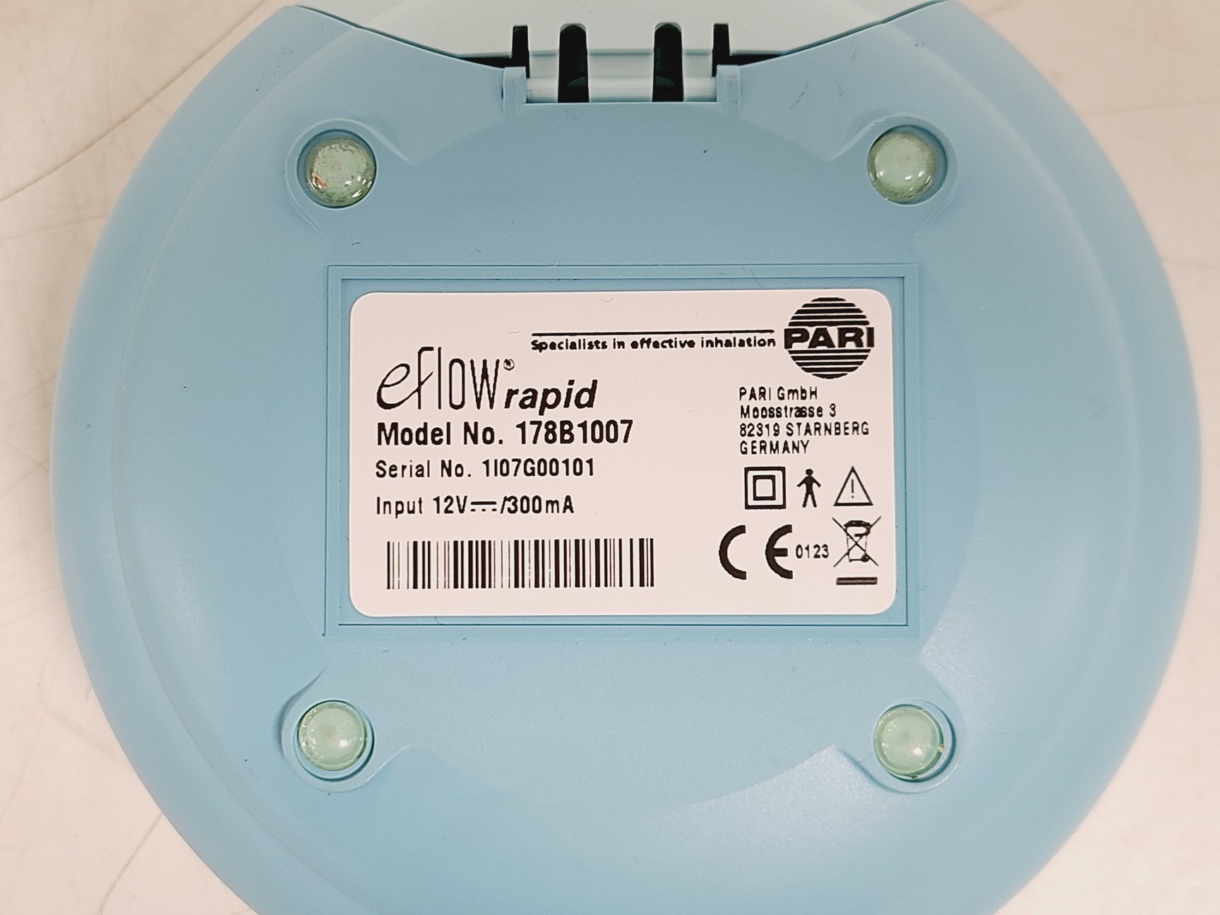 Image of Pari eFlow Rapid Nebuliser System Model 178B1007