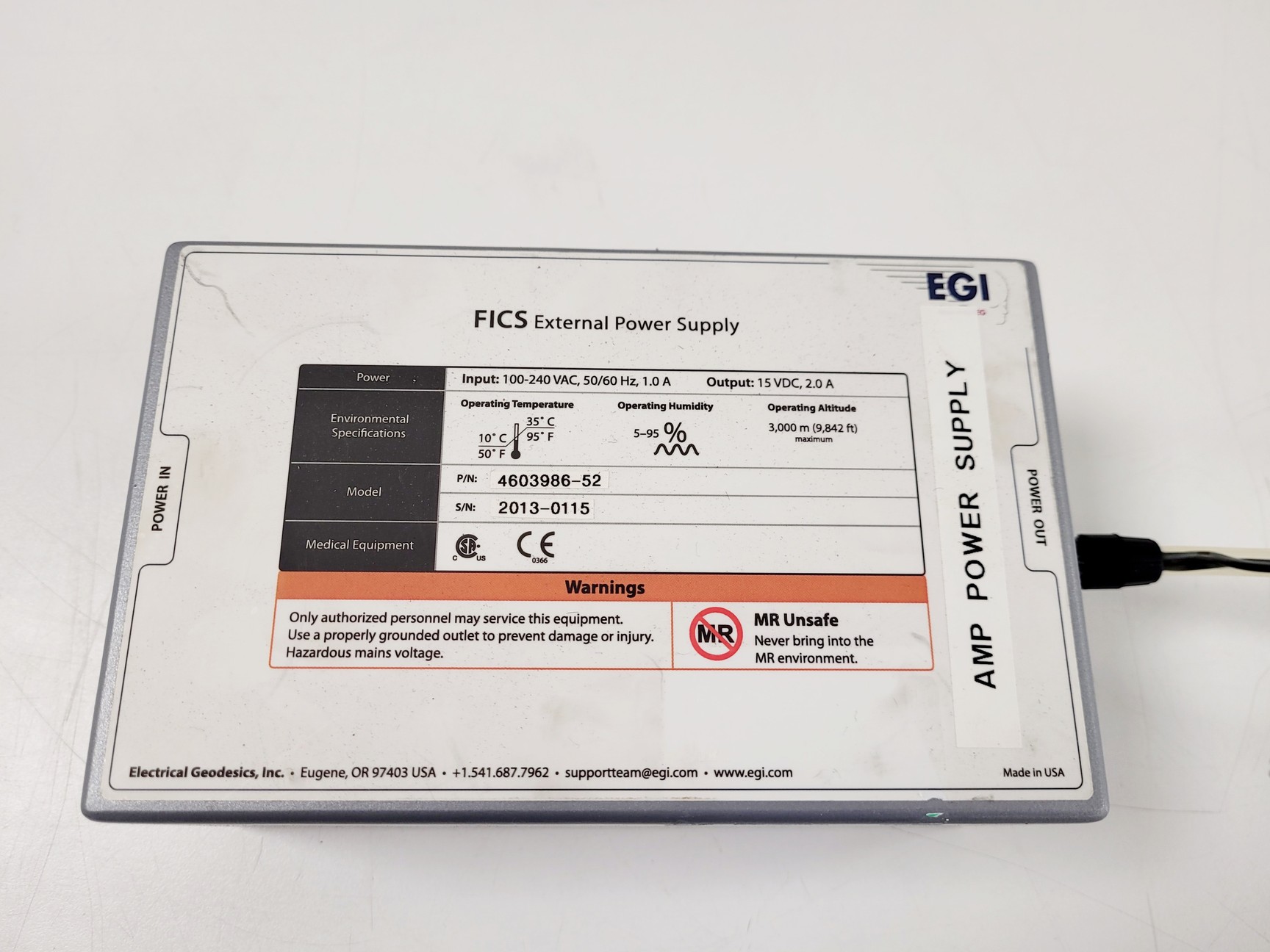 Image of EGI Net Amps 200 128-Channel EEG Amplifier Model C-AMP-128-2000-001