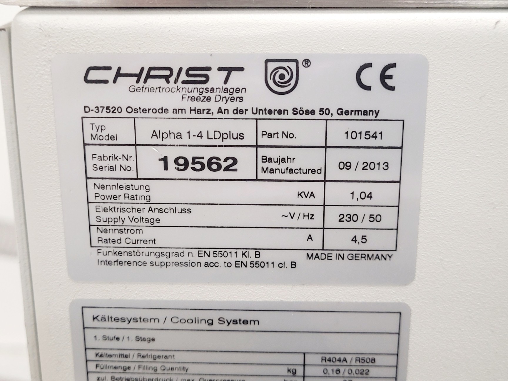 Image of Christ Alpha 1-4 LD Plus Freeze Dryer 