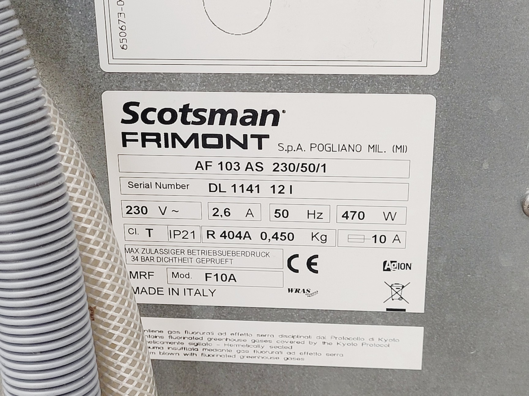 Image of Scotsman AF 103 Ice Machine 