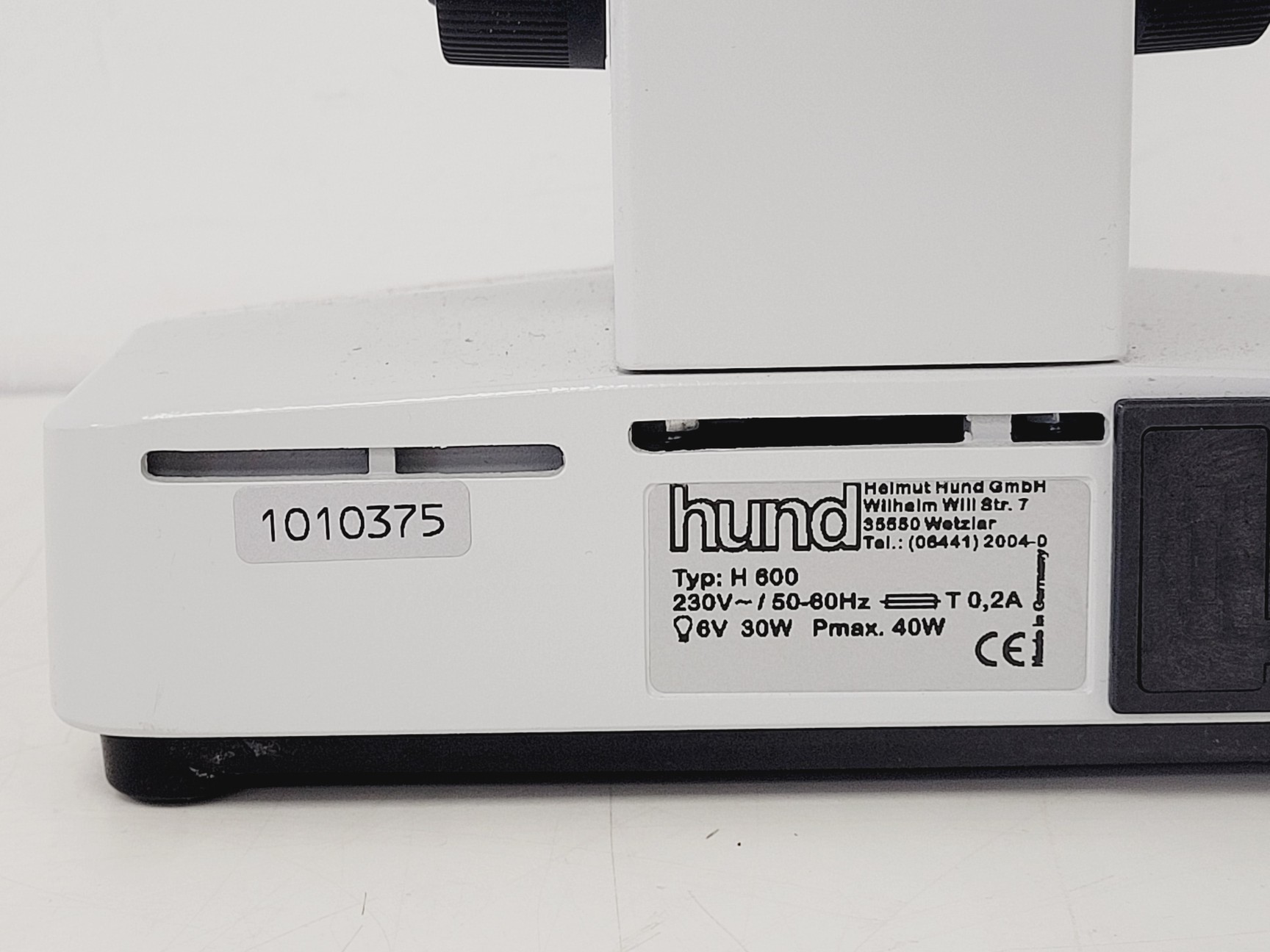Image of  Hund Wetzlar Microscope Type H 600