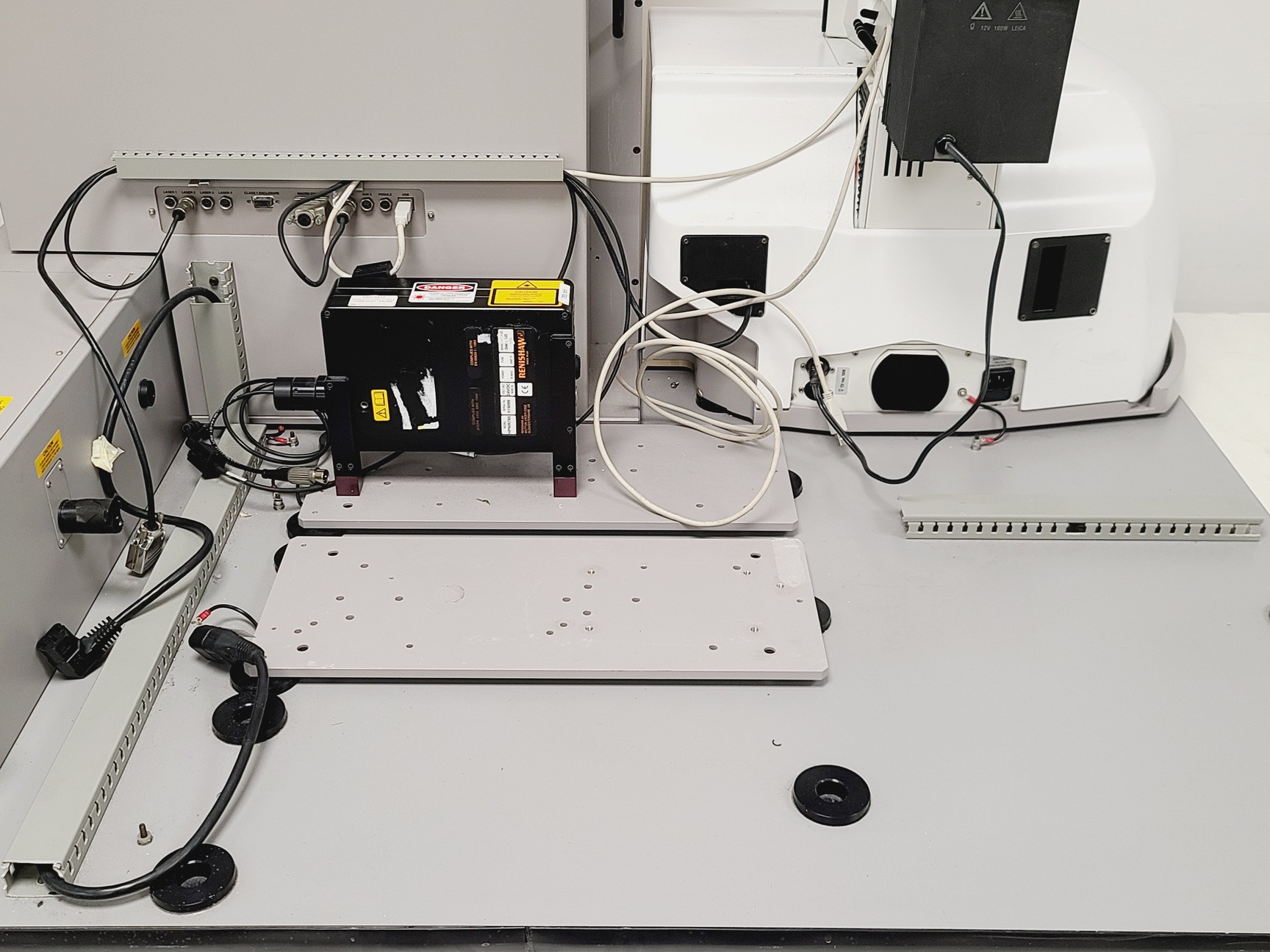 Image of Renishaw InVia Raman Microscope System w/ 514nm & 785nm Lasers and Accessories