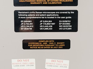 Thumbnail image of Renishaw InVia Raman Microscope System w/ 514nm & 785nm Lasers and Accessories