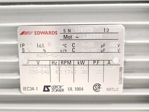Thumbnail image of Vacuum Chamber/Tank with Edwards Pump E1M18 & Internal Enclosure 600 kg 